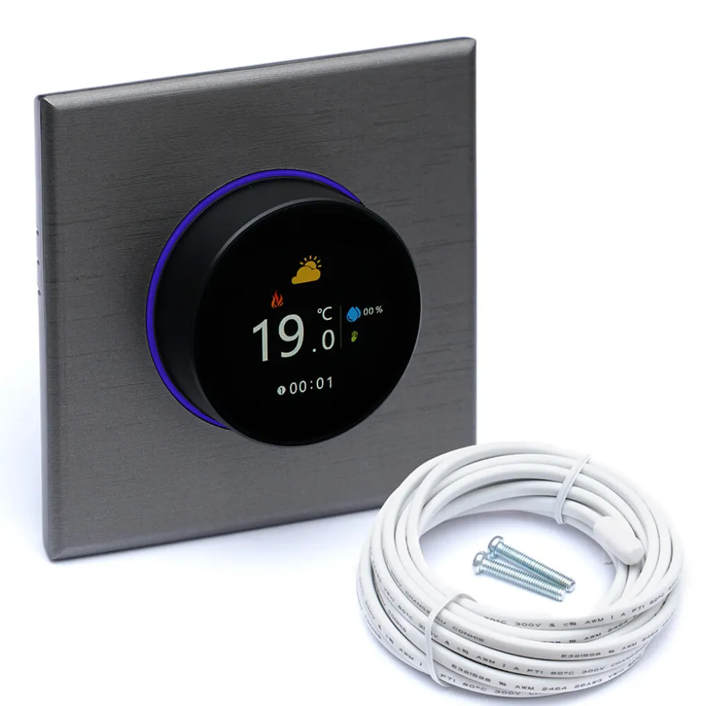 Терморегулятор Heat Plus BHT-6000-S WI-FI сенсорный 16А серебряный (BHT6000SWF)- Фото 4